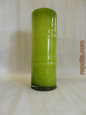 extra large apple green bamboo glass vase